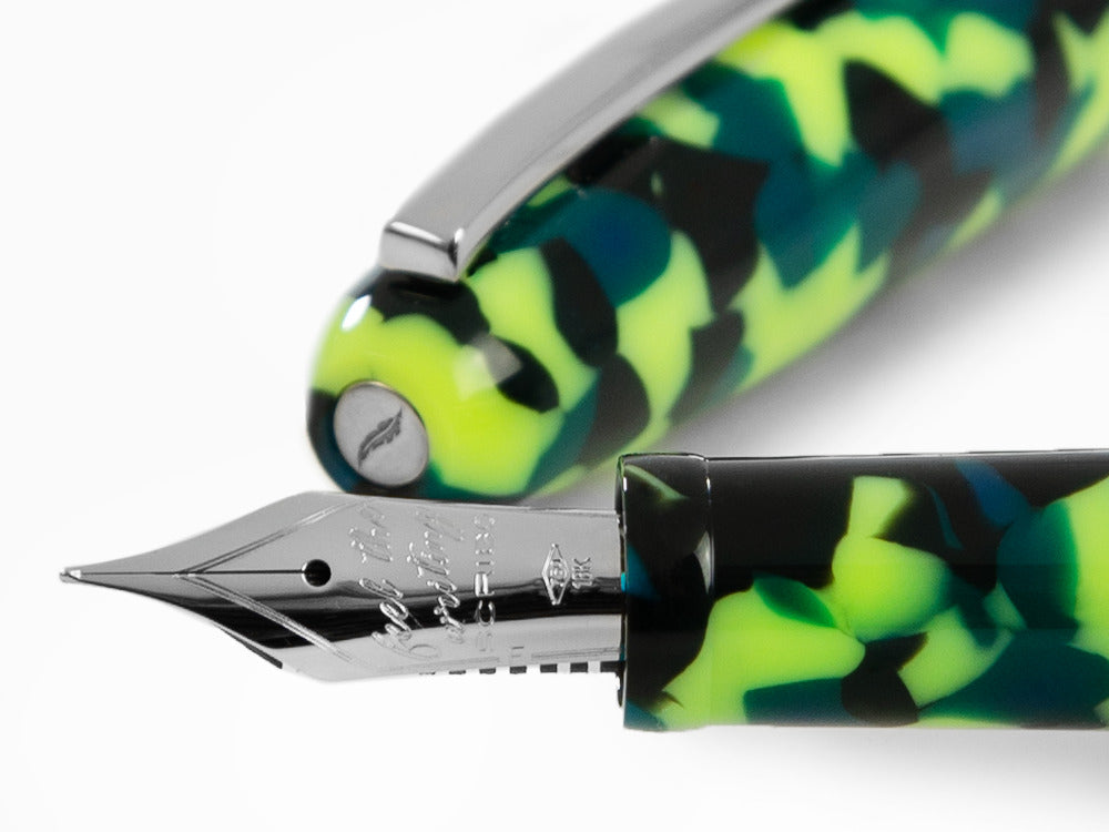 Scribo Piuma Popart Fountain Pen, 18K, Limited Edition, PIUFP18PL1803