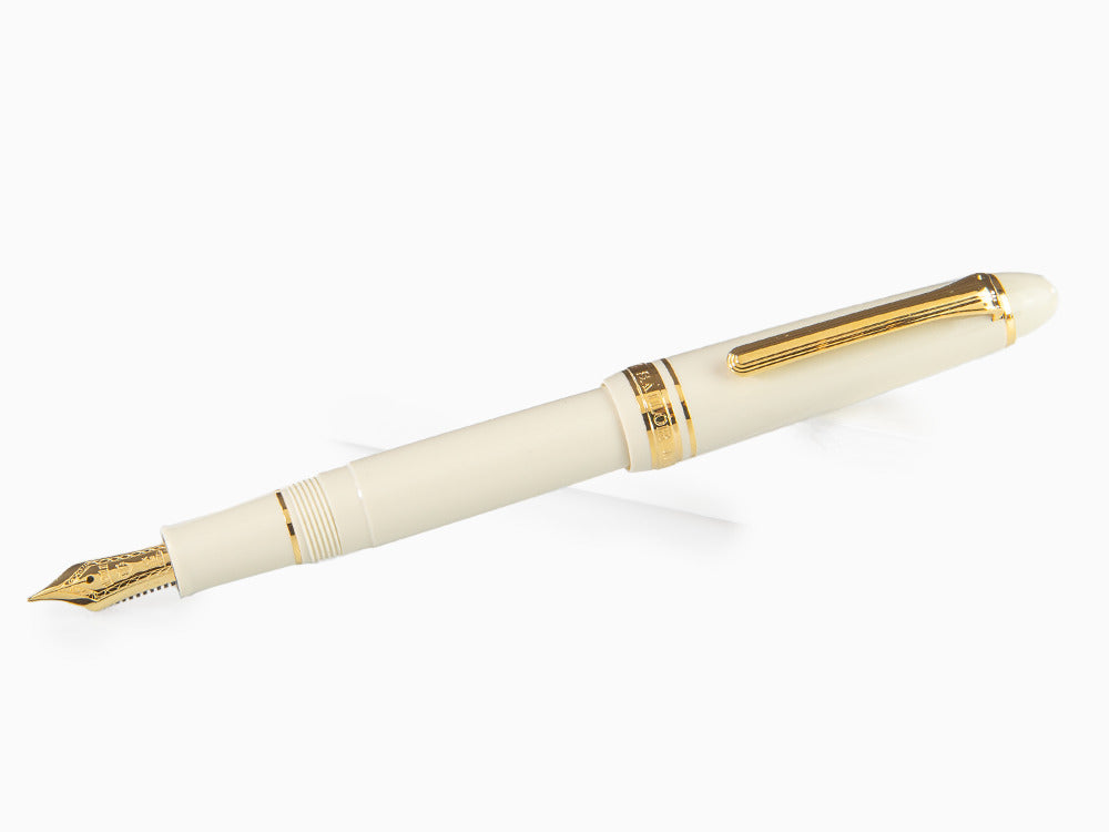 Sailor 1911 Standard Series Fountain Pen, Ivory, Gold Trim, 11-1219-417