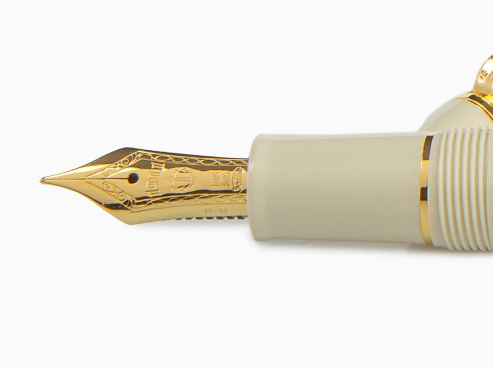 Sailor 1911 Standard Series Fountain Pen, Ivory, Gold Trim, 11-1219-417