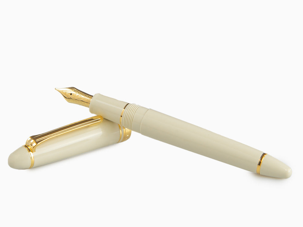 Sailor 1911 Standard Series Fountain Pen, Ivory, Gold Trim, 11-1219-417