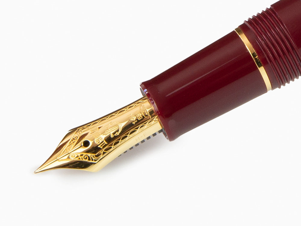 Sailor 1911 Standard Series Fountain Pen, Burgundy, Resin, Gold Trim