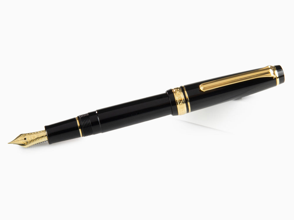 Sailor Professional Gear Slim Gold Fountain Pen, Black, 11-1221-420