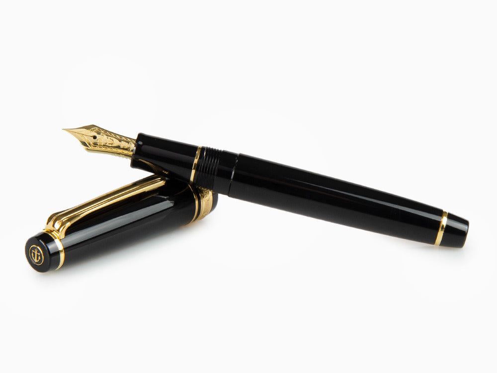 Sailor Professional Gear Slim Gold Fountain Pen, Black, 11-1221-420