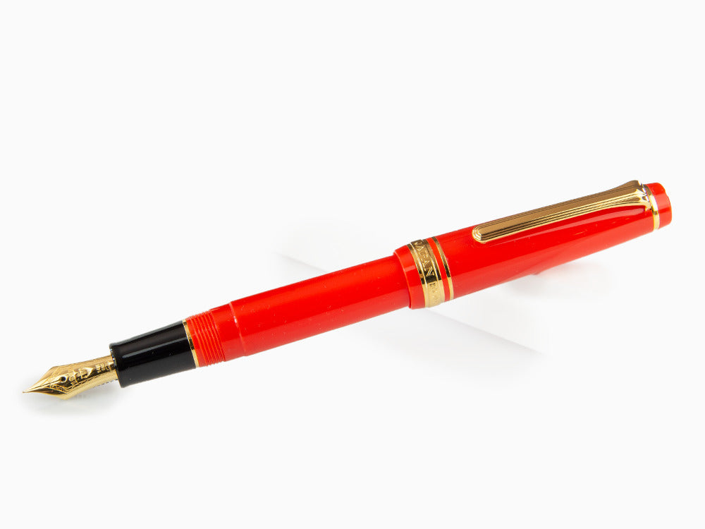 Sailor Professional Gear Slim Gold Fountain Pen, Red, 11-1221-430