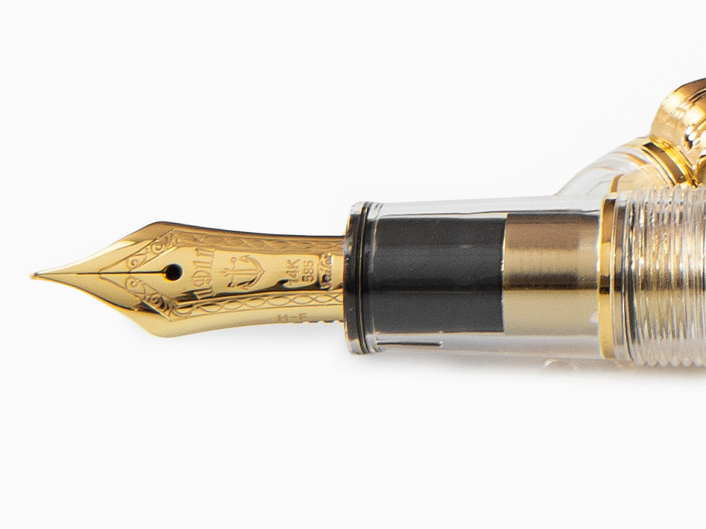 Sailor 1911 Standard Series Fountain Pen, Resin, Demonstrator, Gold trim