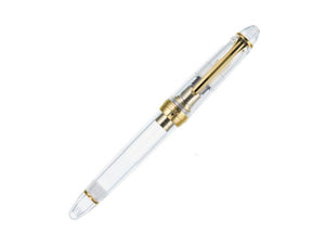 Sailor 1911 Large Series Fountain Pen, Demonstrator, 24k Gold Trim