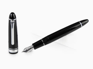 Sailor 1911 Large Silver Series Fountain Pen, Black, Chrome, 11-2024-420