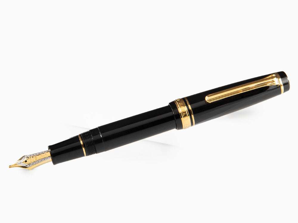 Sailor Professional Gear Gold 24k Fountain Pen, Black, 11-2036-420