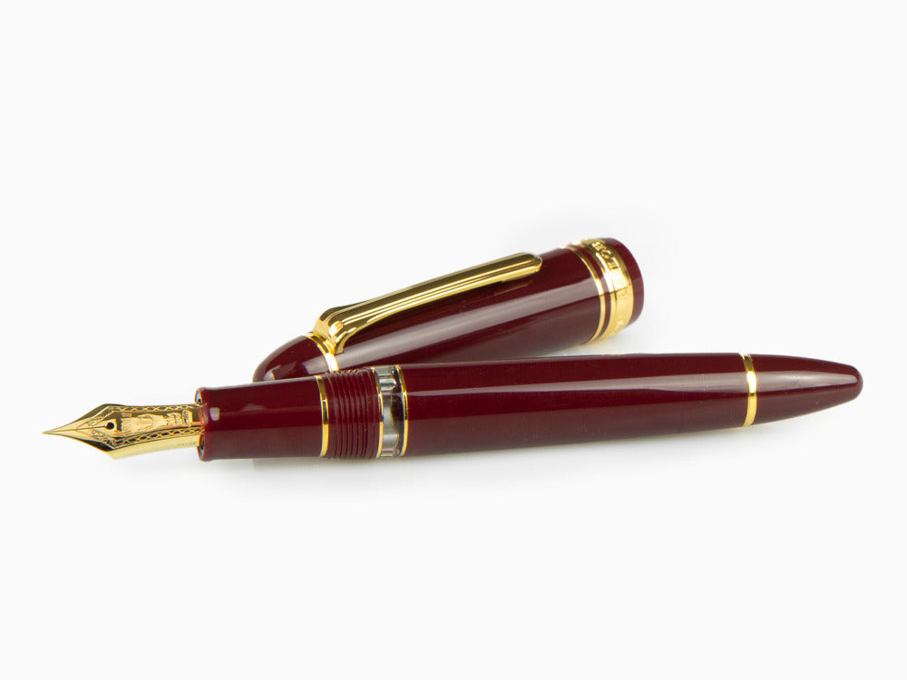 Sailor 1911 Series Realo Fountain Pen, Resin, Maroon, Gold, 11-3924-432