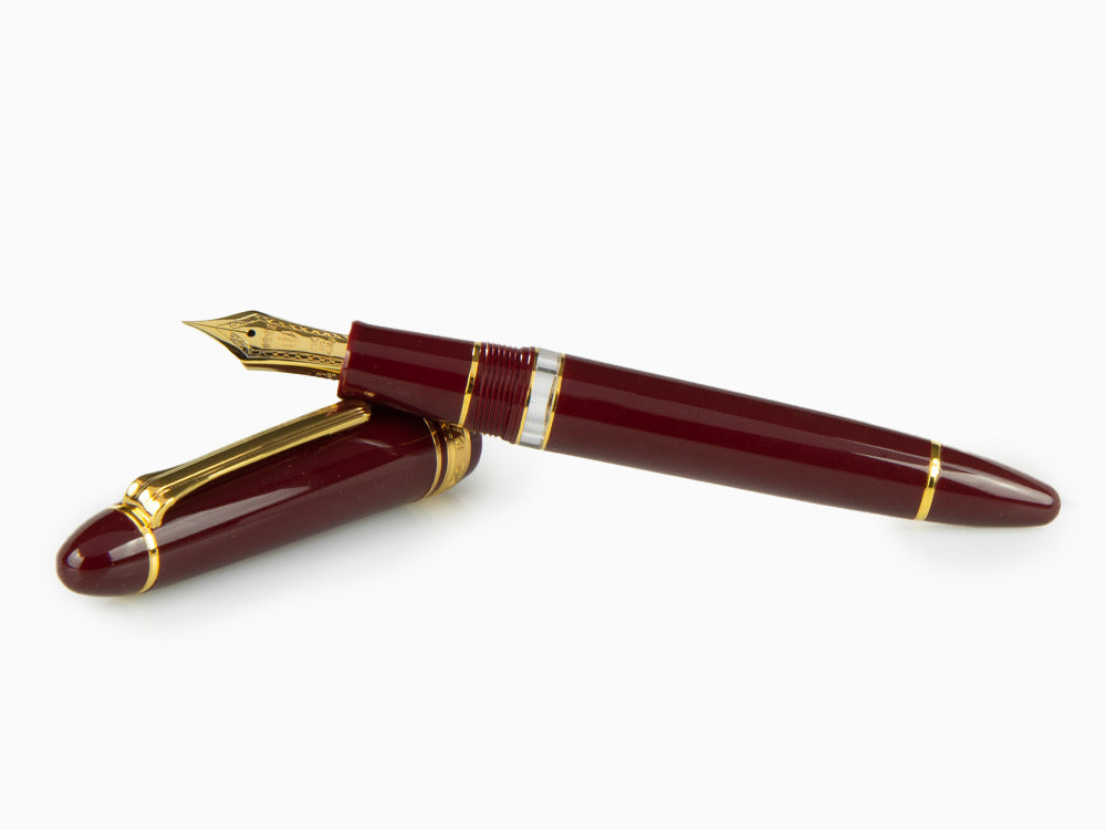 Sailor 1911 Series Realo Fountain Pen, Resin, Maroon, Gold, 11-3924-432