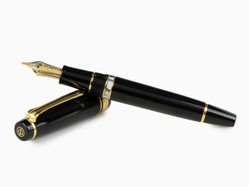 Sailor Professional Gear Realo Fountain Pen, Black, Gold, 11-3926-420