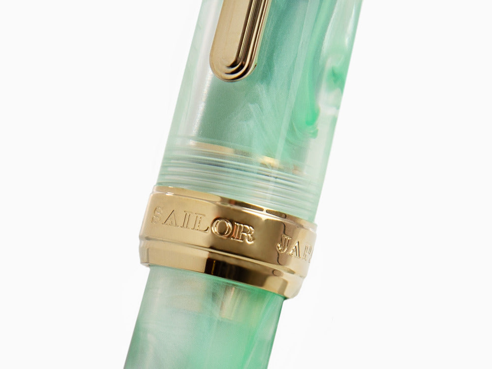 Sailor PG Veilio Pearl Mint Fountain Pen, 21k Gold, 11-5045-467