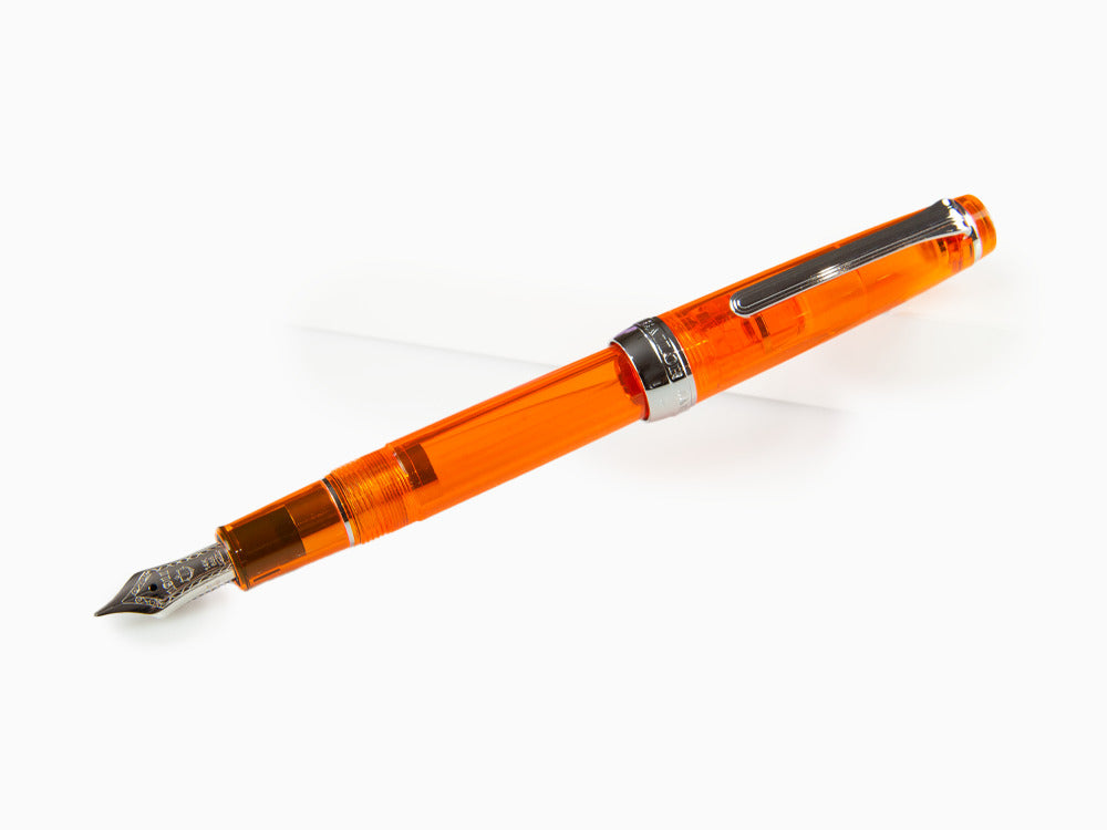 Sailor Professional Gear Slim Demonstrator Fountain Pen, Orange, Chrome