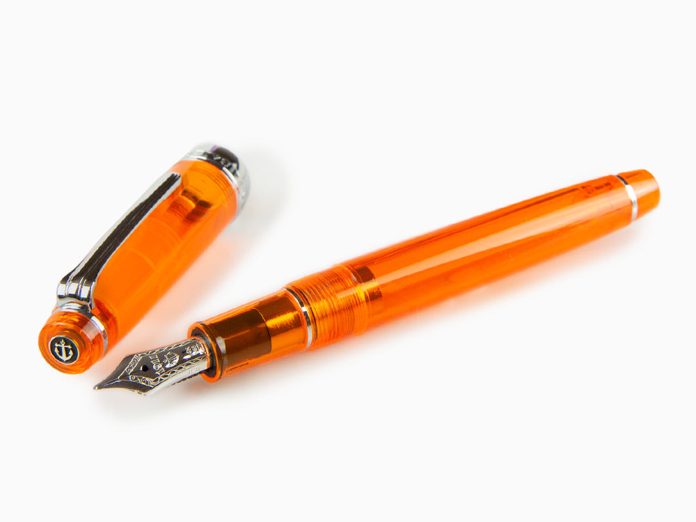 Sailor Professional Gear Slim Demonstrator Fountain Pen, Orange, Chrome