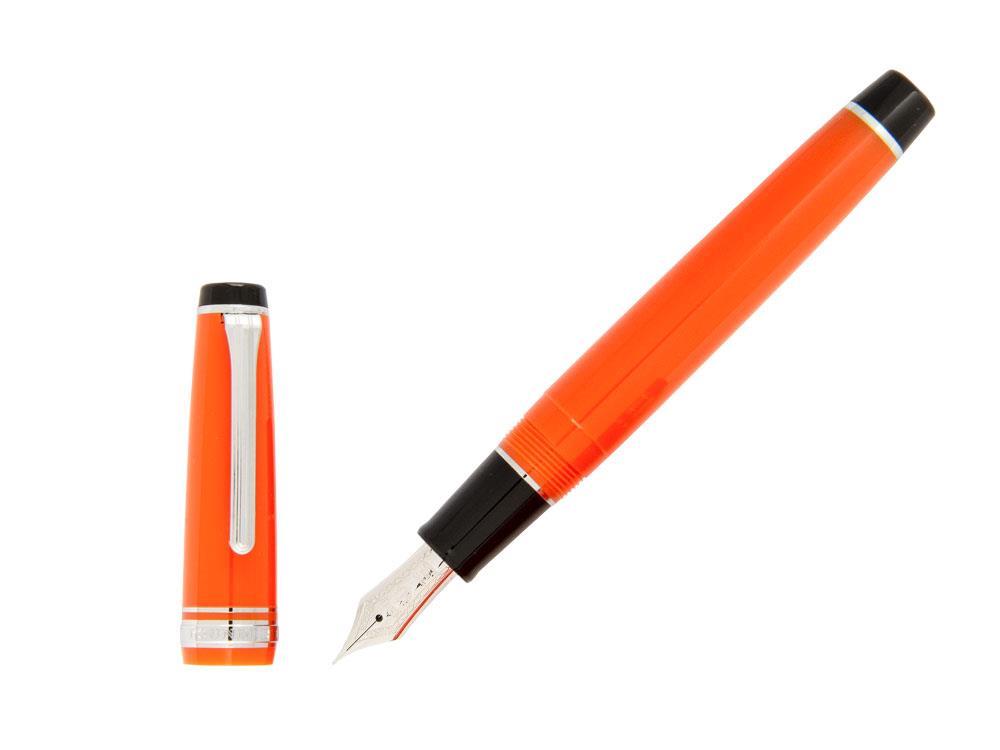 Sailor Professional Gear Color Fountain Pen, Orange, Chrome trim