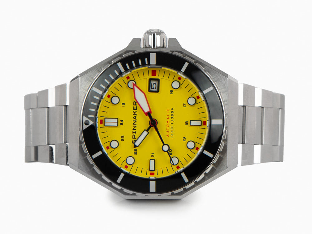 Spinnaker Dumas Automatic Watch, Yellow, 44 mm, 30 atm, SP-5081-II