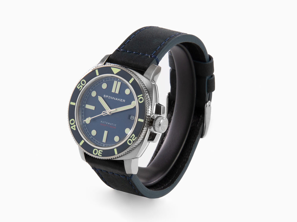 Spinnaker Hull Diver Automatic Watch, Blue, 42 mm, 30 atm, SP-5088-02