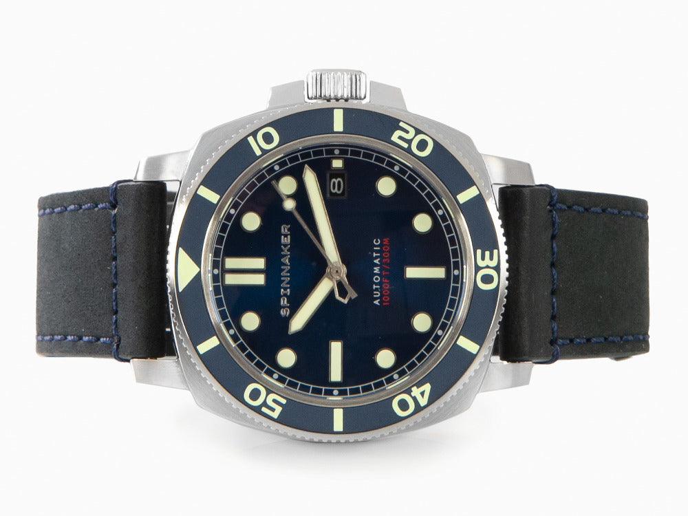 Spinnaker Hull Diver Automatic Watch, Blue, 42 mm, 30 atm, SP-5088-02