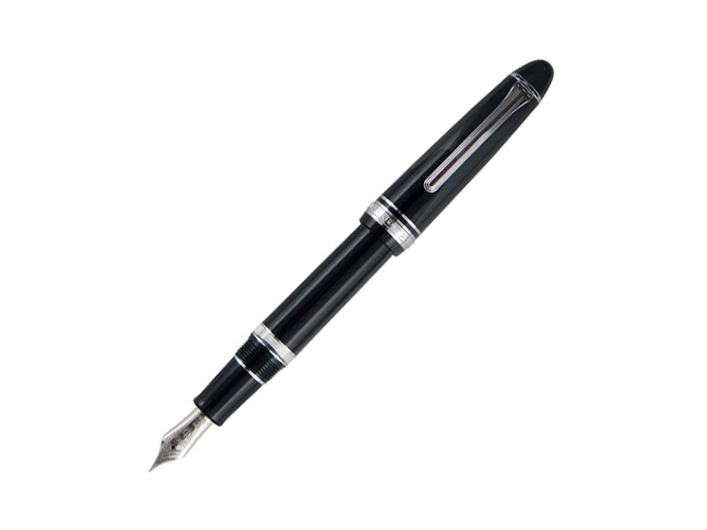 Sailor 1911 Series Realo Fountain Pen, Resin, Black, Chrome, 11-9379-420