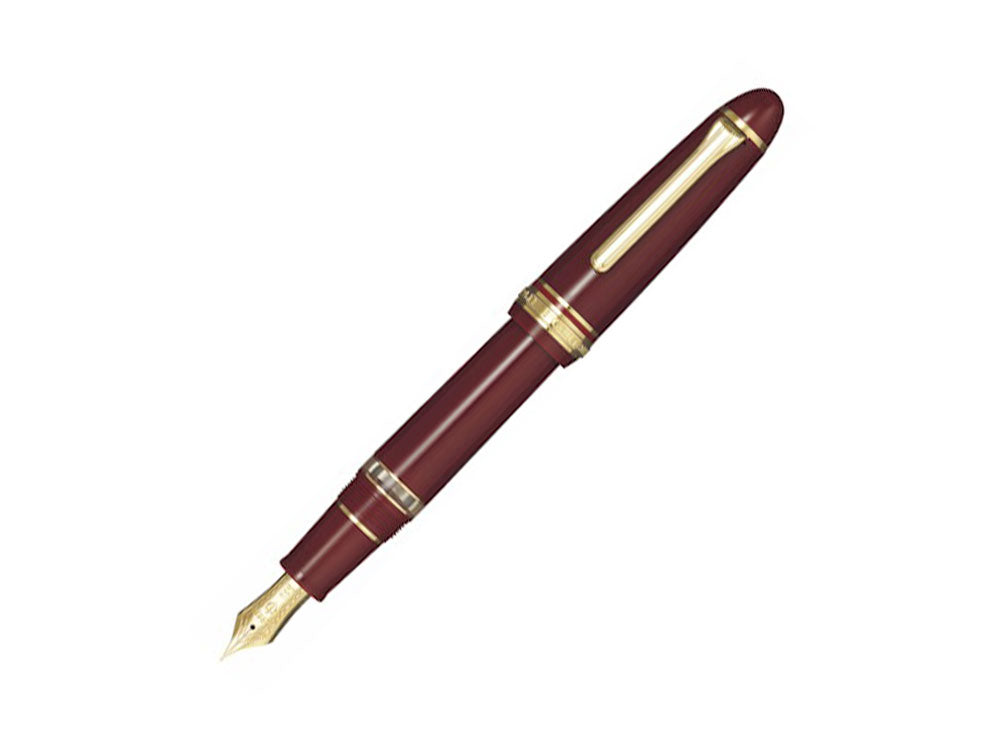 Sailor 1911 Series Realo Fountain Pen, Resin, Maroon, Gold, 11-3924-432