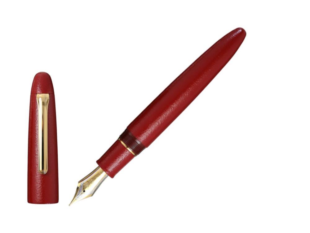 Sailor KOP Iro-Miyabi Suou Fountain Pen, Red, Ebonite, 10-1584-430