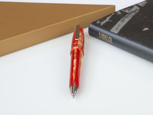 Tibaldi Bononia Seashell Mist Ballpoint pen, Red, Palladium trim, BNN-72-BP