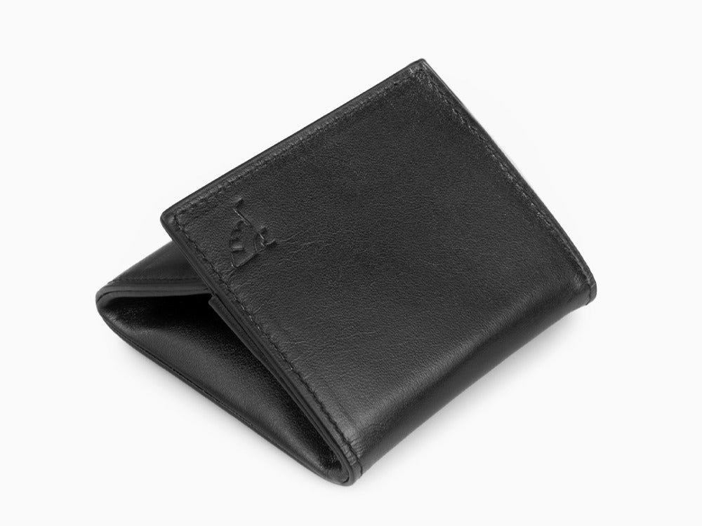 Tibaldi Leather Coin Pouch, Black, Leather, Cotton, LTM-CP