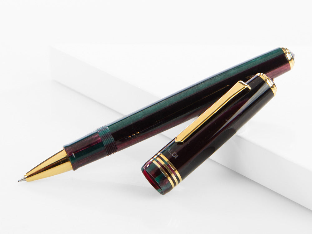 Tibaldi Nº60 Zazou Green Rollerball pen, Resin, Green, 18k Gold trim, N60-100-RB