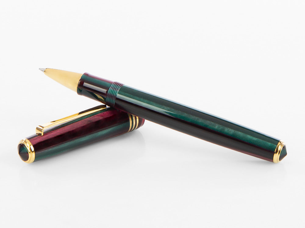 Tibaldi Nº60 Zazou Green Rollerball pen, Resin, Green, 18k Gold trim, N60-100-RB