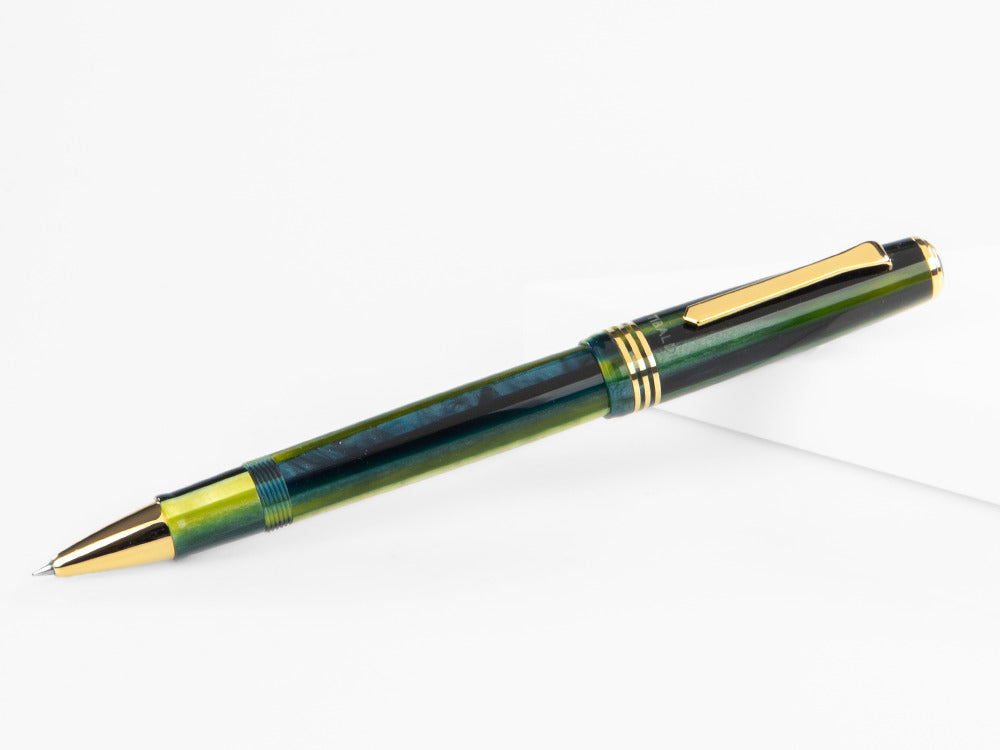 Tibaldi Nº60 Retro Zest Rollerball pen, Resin, Green, 18k Gold trim, N60-99-RB