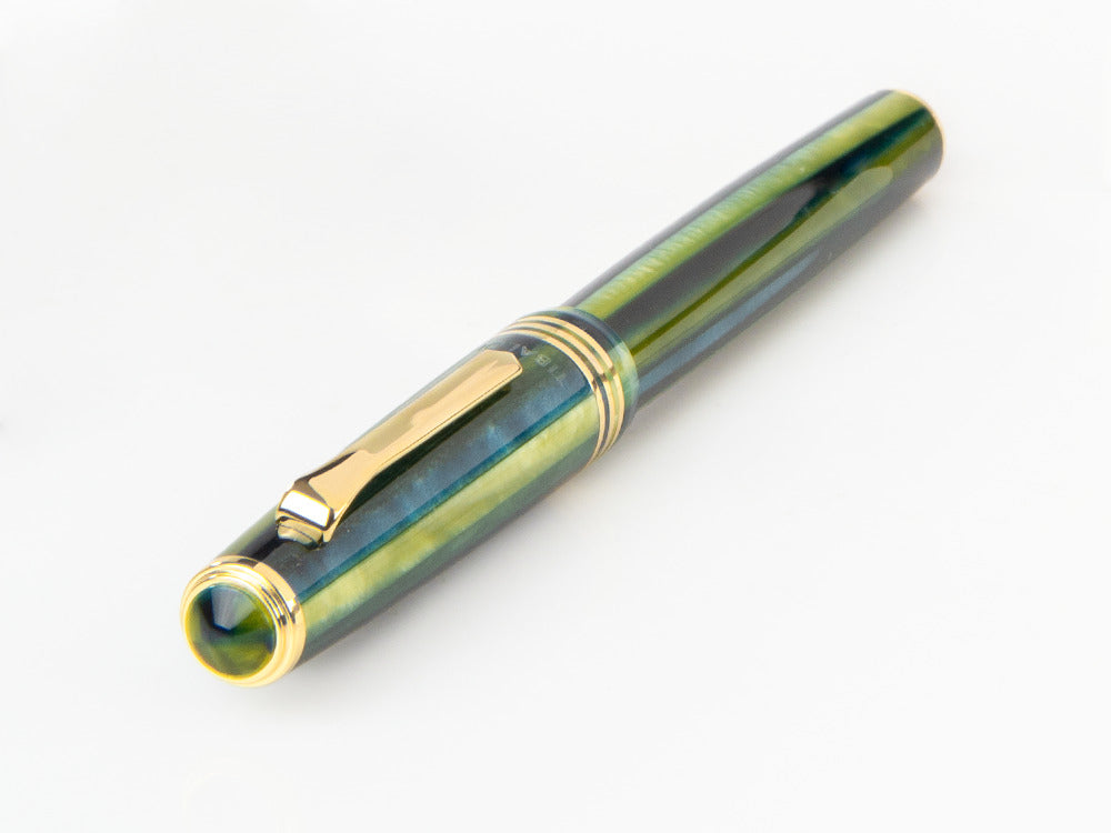 Tibaldi Nº60 Retro Zest Rollerball pen, Resin, Green, 18k Gold trim, N60-99-RB