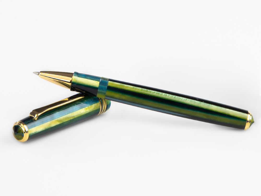 Tibaldi Nº60 Retro Zest Rollerball pen, Resin, Green, 18k Gold trim, N60-99-RB