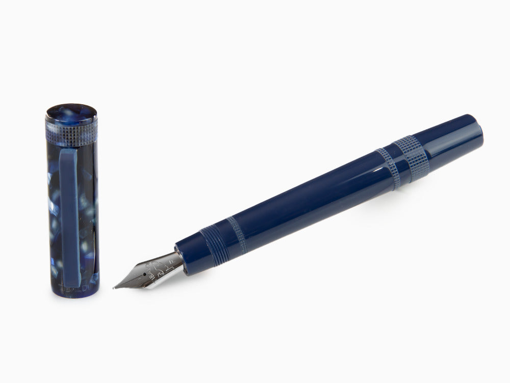 Tibaldi Perfecta Stonewash Blue Fountain Pen, Resin, Blue, PFC-781-FP