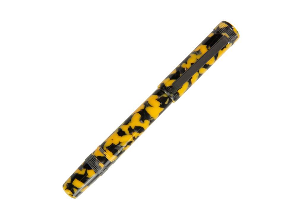 Tibaldi Perfecta Vinyl Full Yellow Fountain Pen, Palladium, PFC-R512-FP