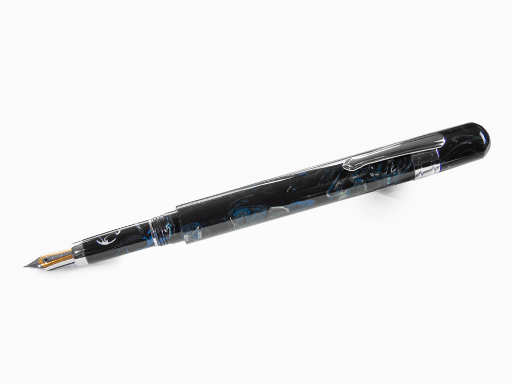 Taccia Covenant Ocean Whispers Fountain Pen, Resin, Blue, TCV-SSF-OW