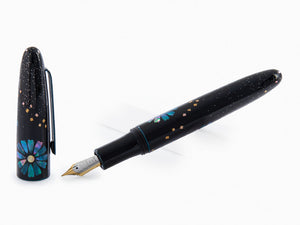 Taccia Miyabi Bon-Bori LE Blue Daisies Fountain Pen, TMS-2395F-BD