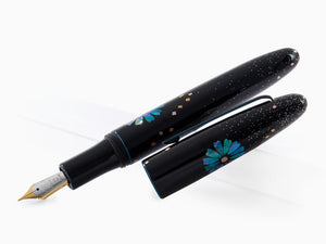 Taccia Miyabi Bon-Bori LE Blue Daisies Fountain Pen, TMS-2395F-BD