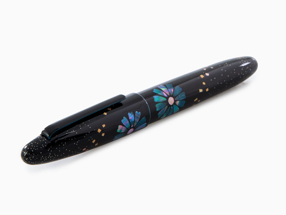 Taccia Miyabi Bon-Bori LE Blue Daisies Fountain Pen, TMS-2395F-BD