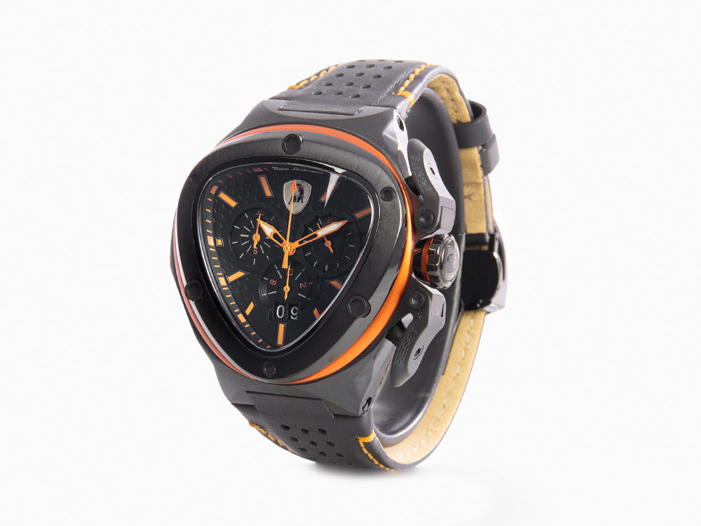 Tonino Lamborghini Spyder X Orange Quartz Watch, 53 mm, Chronograph, T9XB