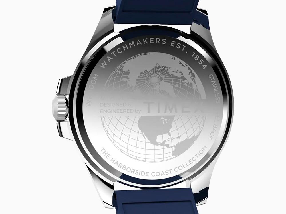 Timex Trend Harborside Coast Quartz Watch, Blue, 44 mm, TW2Y05000