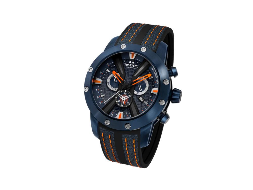 TW Steel WRC Quartz Watch, Blue, 47 mm,Limited Edition, GT11