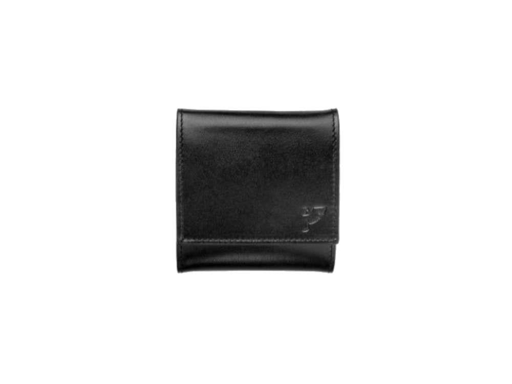 Tibaldi Leather Coin Pouch, Black, Leather, Cotton, LTM-CP