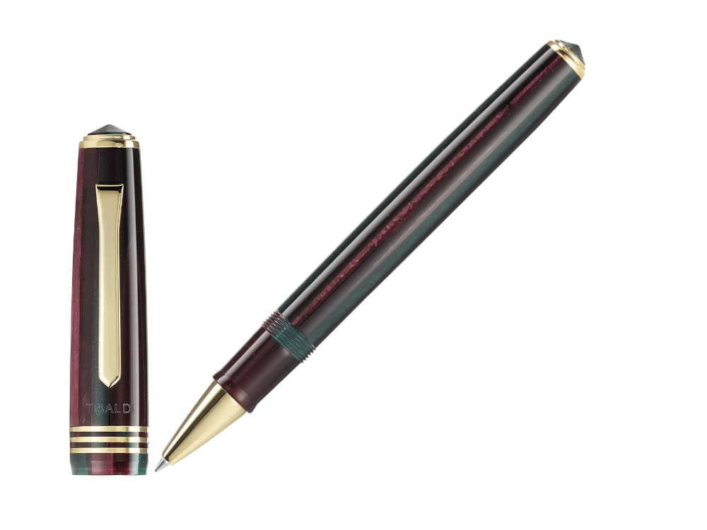 Tibaldi Nº60 Zazou Green Rollerball pen, Resin, Green, 18k Gold trim, N60-100-RB