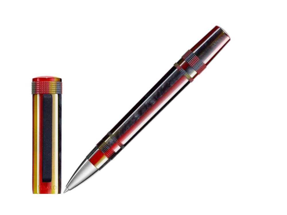 Tibaldi Perfecta Baiadera Rollerball pen, Resin, Red, Rubber, PFC-91-RB