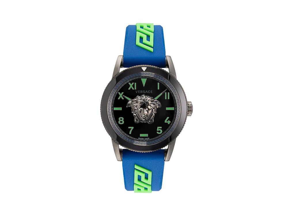 Versace V-Palazzo Quartz Watch, Black, 43 mm, VE2V00722