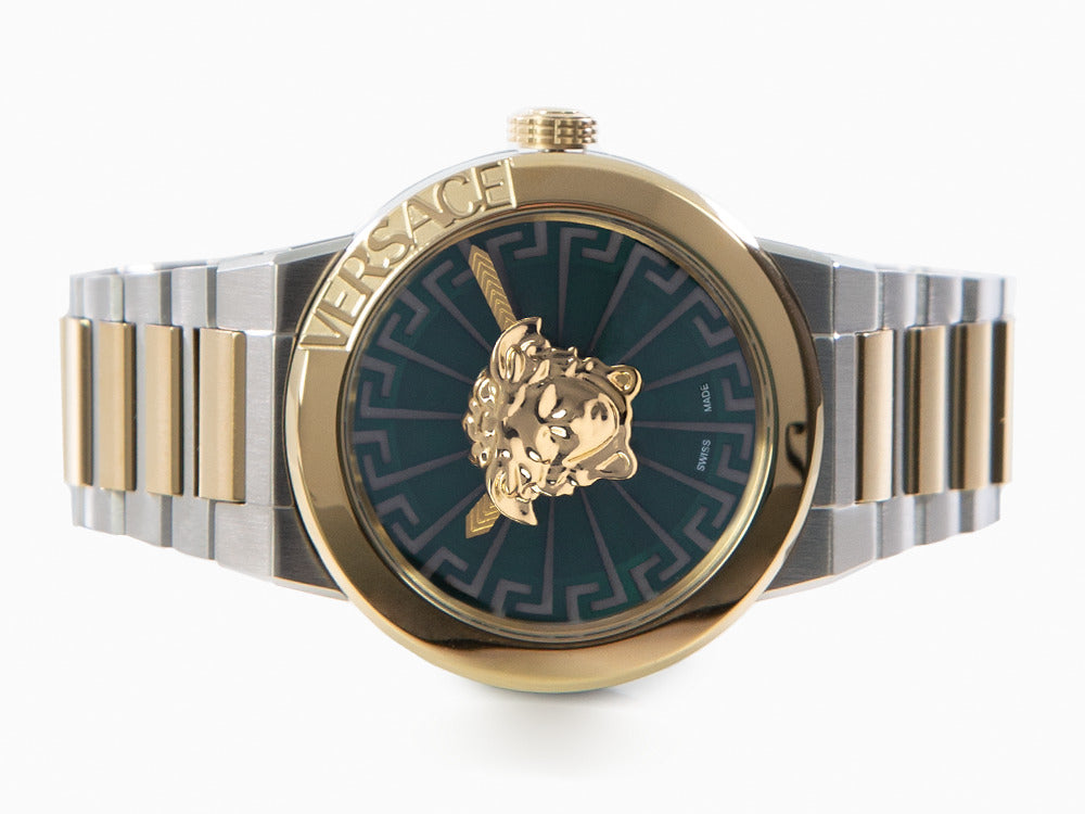 Versace Medusa Infinite Quartz Watch, Green, 38 mm, Sapphire Crystal, VE3F00422