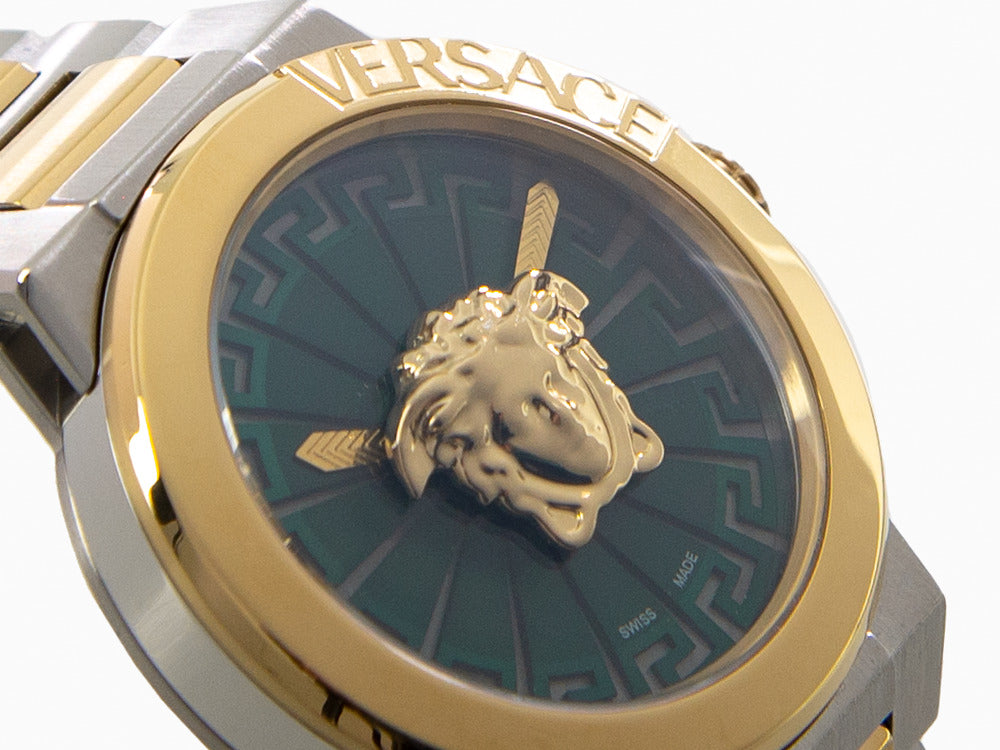 Versace Medusa Infinite Quartz Watch, Green, 38 mm, Sapphire Crystal, VE3F00422