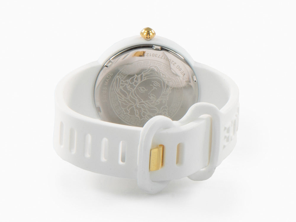 Versace Medusa Pop Quartz Watch, Silicon, White, 39 mm, VE6G00123