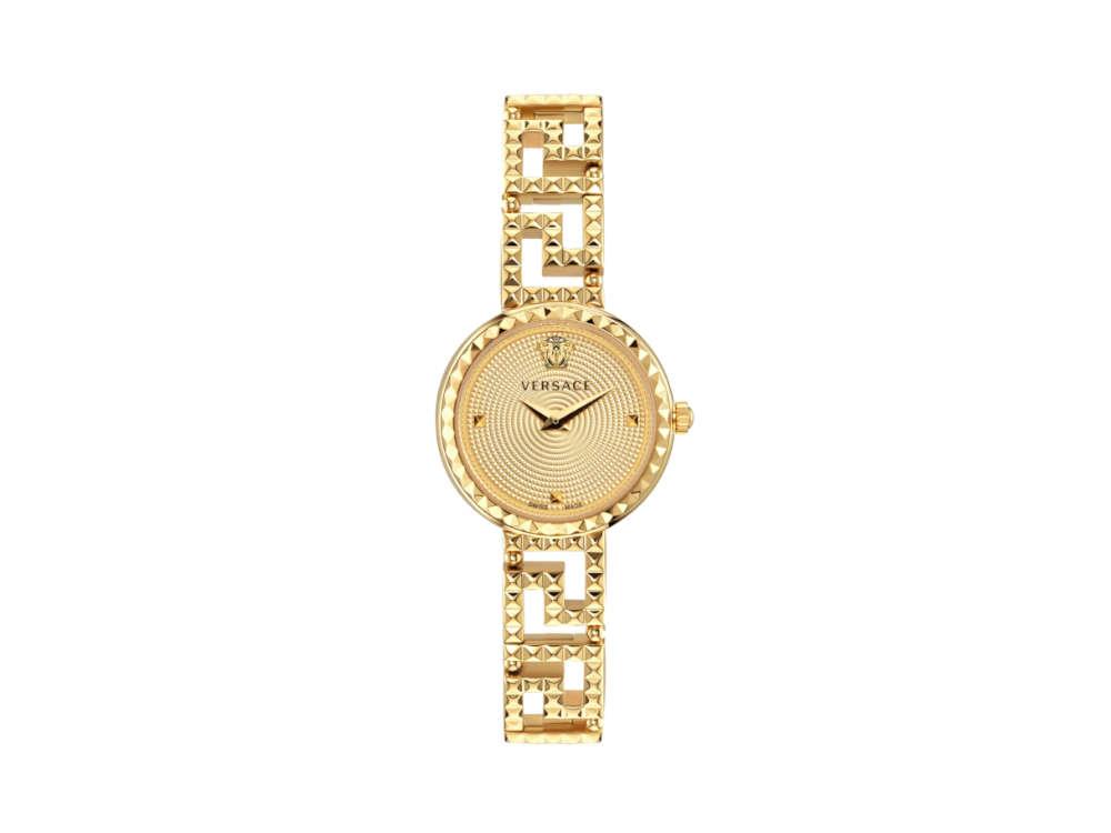 Versace Greca Goddess Quartz Watch, PVD Gold, Golden, 28 mm, VE7A00323