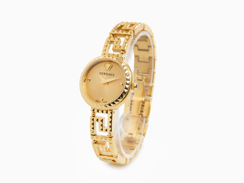 Versace Greca Goddess Quartz Watch, PVD Gold, Golden, 28 mm, VE7A00323